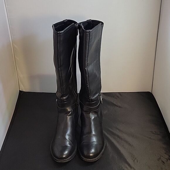 FRANCO SARTOL-COUNTRY WOMEN"S ROUND TOE LEATHER KNEE LENGTH BOOT - Picture 2 of 12